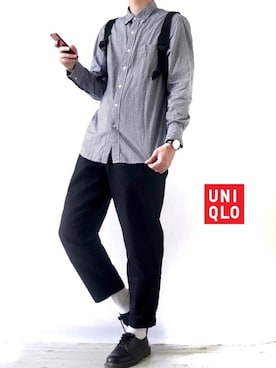 「Dr. Martens（ドクターマーチン）のDr.Martens / ドクターマーチン 1461 3EYE GIBSON SHOE 3ホール ギブソン シューズ ブーツ（ブーツ）」を使った、Ryoooさん（メンズ・178cm）の秋コーディネート