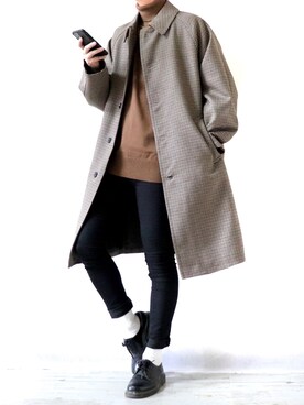 「Dr. Martens（ドクターマーチン）のDr.Martens / ドクターマーチン 1461 3EYE GIBSON SHOE 3ホール ギブソン シューズ ブーツ（ブーツ）」を使った、Ryoooさん（メンズ・178cm）の秋コーディネート