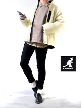 「Dr. Martens（ドクターマーチン）のDr.Martens / ドクターマーチン 1461 3EYE GIBSON SHOE 3ホール ギブソン シューズ ブーツ（ブーツ）」を使った、Ryoooさん（メンズ・178cm）の秋コーディネート