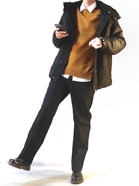「ALU STANDARD（アルスタンダード）のアイテム（ジャケット/アウター）」を使った、Ryoooさん（メンズ・178cm）の秋コーディネート