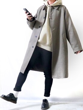 「Dr. Martens（ドクターマーチン）のDr.Martens / ドクターマーチン 1461 3EYE GIBSON SHOE 3ホール ギブソン シューズ ブーツ（ブーツ）」を使った、Ryoooさん（メンズ・178cm）の秋コーディネート