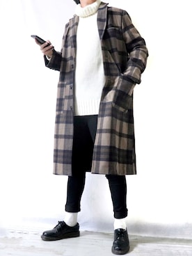 「Dr. Martens（ドクターマーチン）のDr.Martens / ドクターマーチン 1461 3EYE GIBSON SHOE 3ホール ギブソン シューズ ブーツ（ブーツ）」を使った、Ryoooさん（メンズ・178cm）の秋コーディネート
