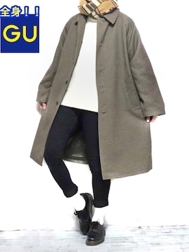 「Dr. Martens（ドクターマーチン）のDr.Martens / ドクターマーチン 1461 3EYE GIBSON SHOE 3ホール ギブソン シューズ ブーツ（ブーツ）」を使った、Ryoooさん（メンズ・178cm）の冬コーディネート