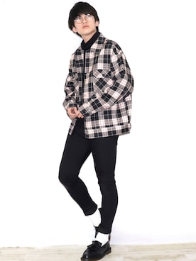 「G.O.C（ジーオーシー）のアイテム（ブルゾン）」を使った、Ryoooさん（メンズ・178cm）の冬コーディネート