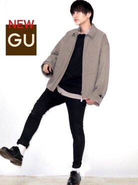 「Dr. Martens（ドクターマーチン）のDr.Martens / ドクターマーチン 1461 3EYE GIBSON SHOE 3ホール ギブソン シューズ ブーツ（ブーツ）」を使った、Ryoooさん（メンズ・178cm）の冬コーディネート