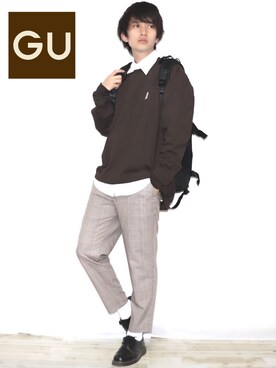 「Dr. Martens（ドクターマーチン）のDr.Martens / ドクターマーチン 1461 3EYE GIBSON SHOE 3ホール ギブソン シューズ ブーツ（ブーツ）」を使った、Ryoooさん（メンズ・178cm）の春コーディネート