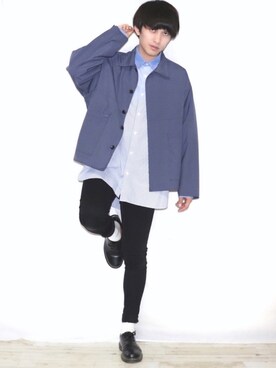 「Dr. Martens（ドクターマーチン）のDr.Martens / ドクターマーチン 1461 3EYE GIBSON SHOE 3ホール ギブソン シューズ ブーツ（ブーツ）」を使った、Ryoooさん（メンズ・178cm）の春コーディネート
