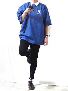「Dr. Martens（ドクターマーチン）のDr.Martens / ドクターマーチン 1461 3EYE GIBSON SHOE 3ホール ギブソン シューズ ブーツ（ブーツ）」を使った、Ryoooさん（メンズ・178cm）の春コーディネート
