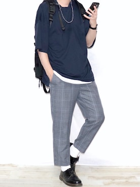 「Dr. Martens（ドクターマーチン）のDr.Martens / ドクターマーチン 1461 3EYE GIBSON SHOE 3ホール ギブソン シューズ ブーツ（ブーツ）」を使った、Ryoooさん（メンズ・178cm）の春コーディネート