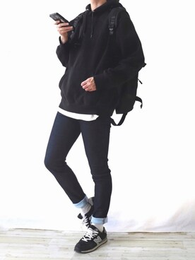 「GRADE（グレイド）のアイテム（バッグ）」を使った、Ryoooさん（メンズ・178cm）の春コーディネート