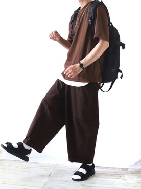 「Daniel Wellington（ダニエルウェリントン）の販売終了クラシックペティット アッシュフィールド32mm（アナログ腕時計）」を使った、Ryoooさん（メンズ・178cm）の夏コーディネート