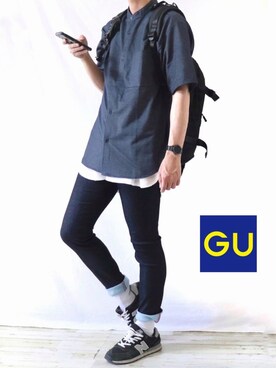 「GRADE（グレイド）のアイテム（バッグ）」を使った、Ryoooさん（メンズ・178cm）の夏コーディネート