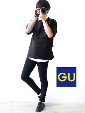 「Dr. Martens（ドクターマーチン）のDr.Martens / ドクターマーチン 1461 3EYE GIBSON SHOE 3ホール ギブソン シューズ ブーツ（ブーツ）」を使った、Ryoooさん（メンズ・178cm）の夏コーディネート