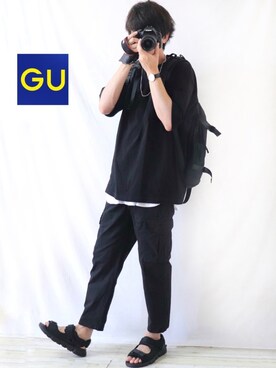 「GRADE（グレイド）のアイテム（バッグ）」を使った、Ryoooさん（メンズ・178cm）の夏コーディネート