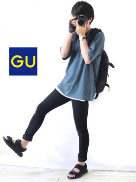 「GRADE（グレイド）のアイテム（バッグ）」を使った、Ryoooさん（メンズ・178cm）の夏コーディネート