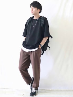 「GRADE（グレイド）のアイテム」を使った、Ryoooさん（メンズ・178cm）の夏コーディネート