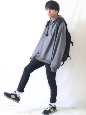 「GRADE（グレイド）のアイテム」を使った、Ryoooさん（メンズ・178cm）の秋コーディネート