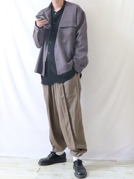 「Dr. Martens（ドクターマーチン）のDr.Martens / ドクターマーチン 1461 3EYE GIBSON SHOE 3ホール ギブソン シューズ ブーツ（ブーツ）」を使った、Ryoooさん（メンズ・178cm）の秋コーディネート