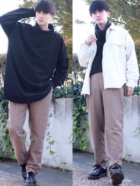 「Dr. Martens（ドクターマーチン）のDr.Martens / ドクターマーチン 1461 3EYE GIBSON SHOE 3ホール ギブソン シューズ ブーツ（ブーツ）」を使った、Ryoooさん（メンズ・178cm）の秋コーディネート