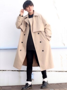 「Dr. Martens（ドクターマーチン）のDr.Martens / ドクターマーチン 1461 3EYE GIBSON SHOE 3ホール ギブソン シューズ ブーツ（ブーツ）」を使った、Ryoooさん（メンズ・178cm）の秋コーディネート