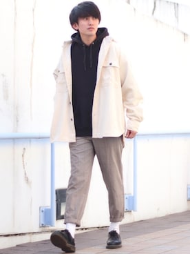 「BeAMS DOT（ビームスドット）のアイテム（ジャケット/アウター）」を使った、Ryoooさん（メンズ・178cm）の秋コーディネート