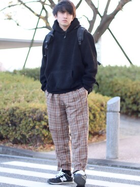 「GRADE（グレイド）のアイテム」を使った、Ryoooさん（メンズ・178cm）の秋コーディネート