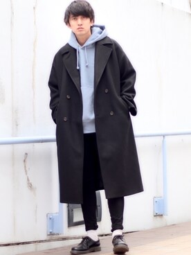「Dr. Martens（ドクターマーチン）のDr.Martens / ドクターマーチン 1461 3EYE GIBSON SHOE 3ホール ギブソン シューズ ブーツ（ブーツ）」を使った、Ryoooさん（メンズ・178cm）の冬コーディネート