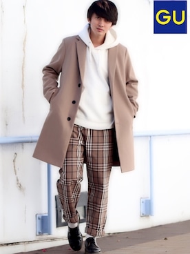 「Dr. Martens（ドクターマーチン）のDr.Martens / ドクターマーチン 1461 3EYE GIBSON SHOE 3ホール ギブソン シューズ ブーツ（ブーツ）」を使った、Ryoooさん（メンズ・178cm）の冬コーディネート