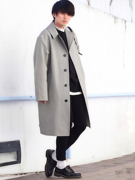 「Dr. Martens（ドクターマーチン）のDr.Martens / ドクターマーチン 1461 3EYE GIBSON SHOE 3ホール ギブソン シューズ ブーツ（ブーツ）」を使った、Ryoooさん（メンズ・178cm）の冬コーディネート