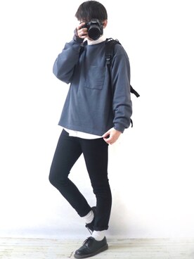 「GRADE（グレイド）のアイテム」を使った、Ryoooさん（メンズ・178cm）の冬コーディネート