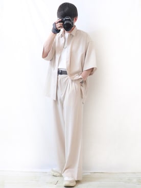 「EMMA  CLOTHES」｜「アイテム（セットアップ）」を使った、Ryoooさん（メンズ・178cm）の春コーディネート