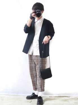 「Dr. Martens（ドクターマーチン）のDr.Martens / ドクターマーチン 1461 3EYE GIBSON SHOE 3ホール ギブソン シューズ ブーツ（ブーツ）」を使った、Ryoooさん（メンズ・178cm）の春コーディネート