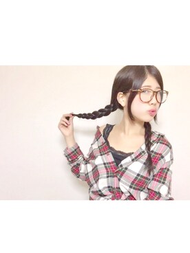 「フランネルシャツ」｜「アイテム（その他）」を使った、NANAchan♡さん（レディース・155cm）の秋コーディネート