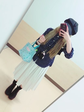 「BellyButton（ベリーボタン）のアイテム」を使った、こゝろさん（レディース・156cm）の秋コーディネート