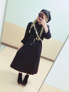 「BellyButton（ベリーボタン）のアイテム」を使った、こゝろさん（レディース・156cm）の秋コーディネート