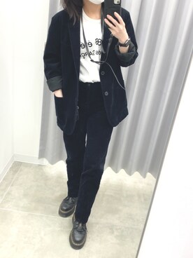 「コーデュロイ」｜「アイテム（PC・スマホグッズ/家電）」を使った、こゝろさん（レディース・156cm）の春コーディネート