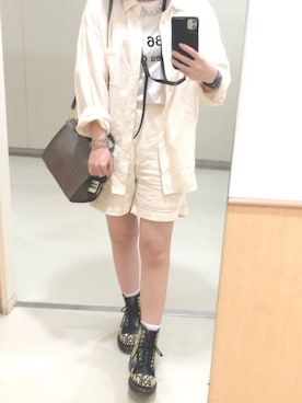 「パジャマ」｜「アイテム（PC・スマホグッズ/家電）」を使った、こゝろさん（レディース・156cm）の夏コーディネート