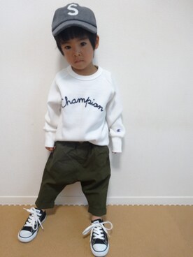 「ワッフル」｜「アイテム（ラッピングキット）」を使った、Haya#Meeeiさん（キッズ・90cm）の春コーディネート