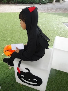 「ハロウィン」｜「アイテム（ラッピングキット）」を使った、Haya#Meeeiさん（キッズ・80cm）の秋コーディネート