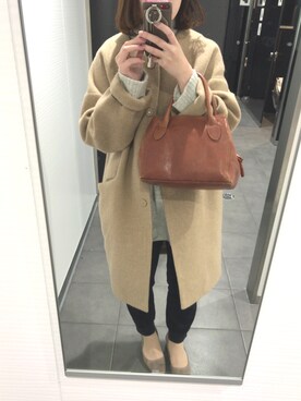 「mysty woman（ミスティウーマン）のアイテム（その他アウター）」を使った、mmi⚘さん（レディース・153cm）の秋コーディネート
