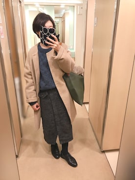 「mysty woman（ミスティウーマン）のアイテム（その他アウター）」を使った、mmi⚘さん（レディース・153cm）の冬コーディネート