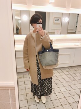 「mysty woman（ミスティウーマン）のアイテム（その他アウター）」を使った、mmi⚘さん（レディース・153cm）の春コーディネート