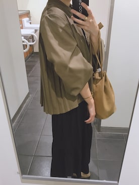 「KOBE LETTUCE（コウベレタス）のアイテム（ブルゾン）」を使った、mmi⚘さん（レディース・153cm）の秋コーディネート