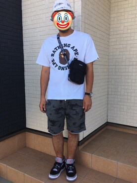 「GUIONNET（ギオネ）のアイテム」を使った、shinさん（メンズ・177cm）の夏コーディネート