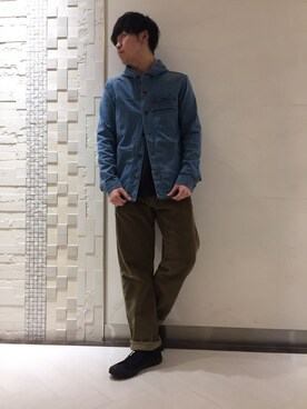 「ストレッチ素材」｜アライマンさん（メンズ・180cm）の春コーディネート
