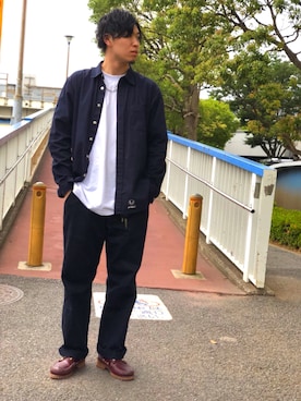 「AVIREX（アヴィレックス）のアイテム（パンツ）」を使った、アライマンさん（メンズ・180cm）の夏コーディネート