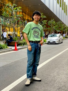 「これが私をアゲる服」｜アライマンさん（メンズ・180cm）の夏コーディネート