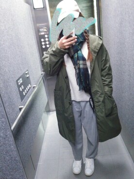 「ONES STROKE（ワンズストローク）のアイテム」を使った、loulou＊さん（レディース・157cm）の冬コーディネート