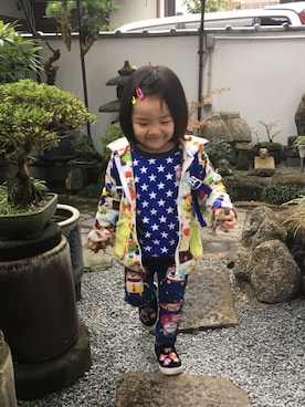 「JAM（ジャム）のアイテム（ジャケット/アウター）」を使った、IBU(*Ü*)و✩*.ﾟさん（キッズ・90cm）の冬コーディネート