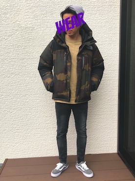 「バルトロ」｜「アイテム（ニットキャップ/ビーニー）」を使った、masahiroさん（メンズ・178cm）の冬コーディネート